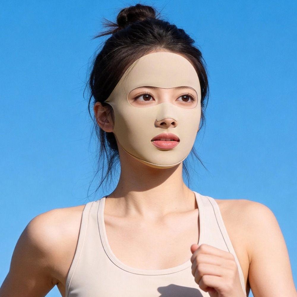 Thin Ice Silk Mask Breathable Face Cover Elastic Sunscreen Face Scarf Riding