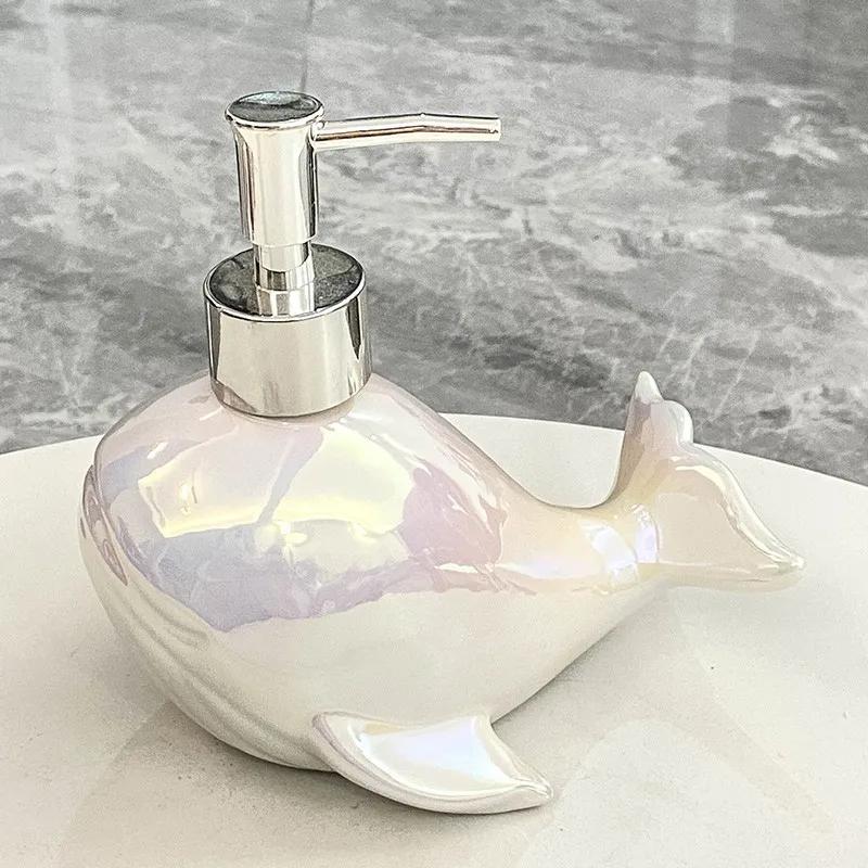 

Ceramic press bottle Bathroom toilet lotion Hand washing liquid bottle Body wash shampoo Bottled household hotel soap dispenser