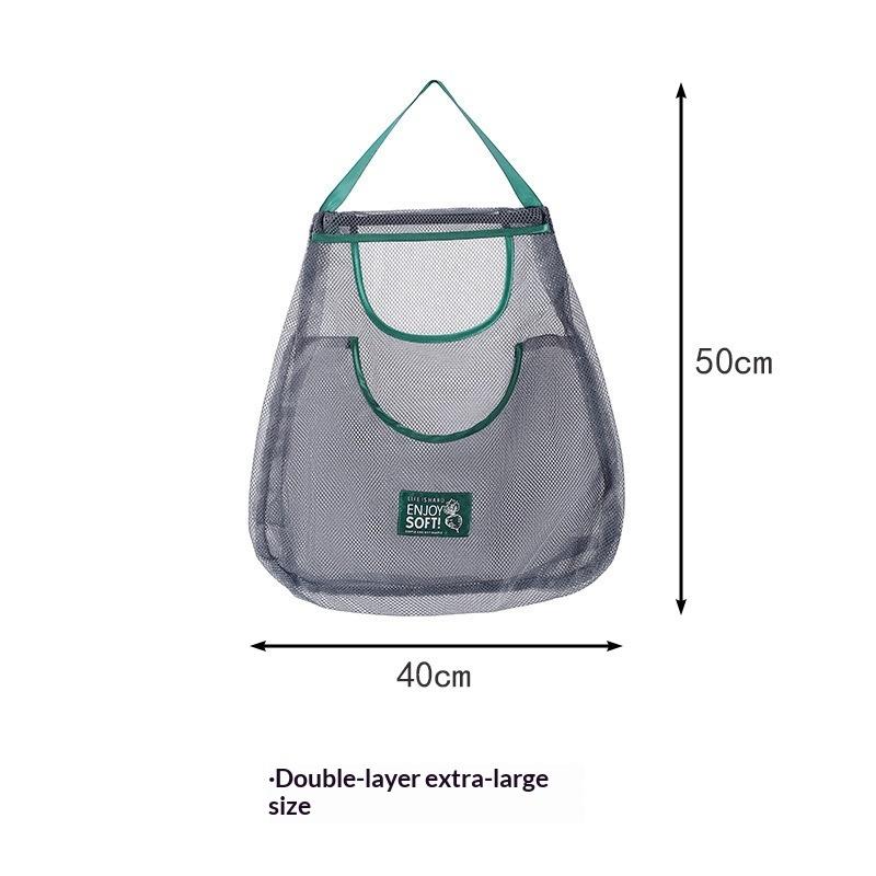 1 Stück Tragbare Hängende Netz-Aufbewahrungstasche Mehrzweck Atmungsaktiv Küche Obst und Gemüse Hängebeutel