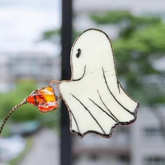 Ghost Plant Stake Cute Watering Ghost Planter Stake with Water