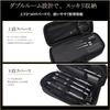 ARASAWA Double Room Pencil Case Pen Box Pouch 3-Tier Simple Large Capacity Stylish Adult High School Student Middle Boy Girl University Elementary