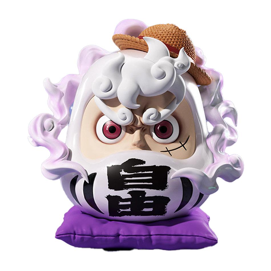6Cm Q-Version  Anime Figure Nika Luffy Zoro Sanji Nami Cos Super Dharma Figurine Pvc Statue Model Toys Car Ornaments