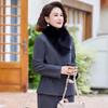 Elegant New Chinese Style Padded Two-Piece Outfit for Middle-Aged Women