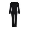 Svart strikket pyjamassett med ledning Thmaw21pt0009