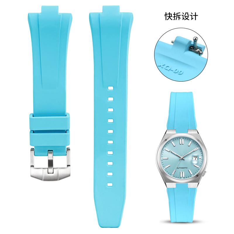 For Citizen NJ0150 NJ0151 NJ0158 Watch Fluororubber Strap FKM High Quality Watchband Men's Bracelet Quick Release Bar Wristband