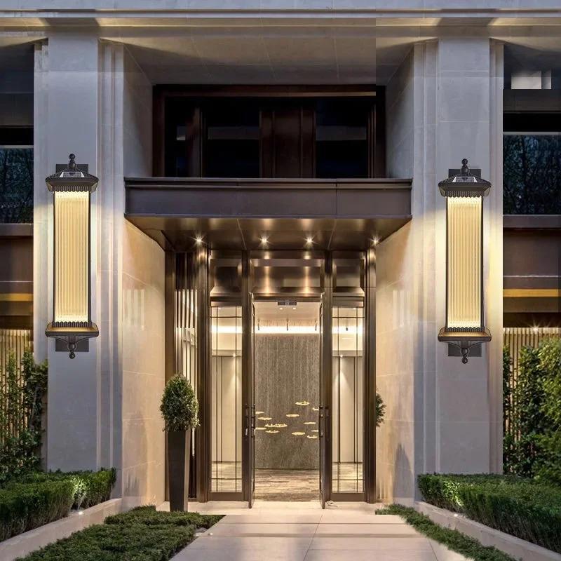 Human Courtyard Wall Lamp Stairs Outdoor Light LED Solar Wall Lamp Waterproof Surface Mounted Solar Induction Lamp Decoration