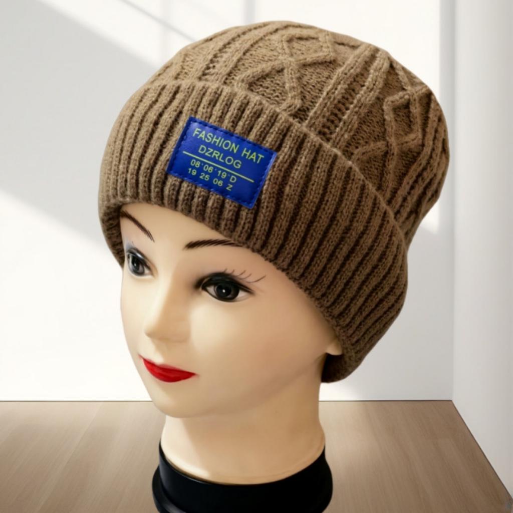 Warm Hat, Unisex, Ear Protection Hat, Outdoor, Cold Proof, Thickened Velvet, Knitted, Woolen Hat