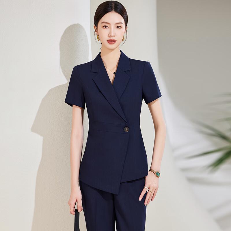 Women s Short-Sleeve Business Suit Set M
