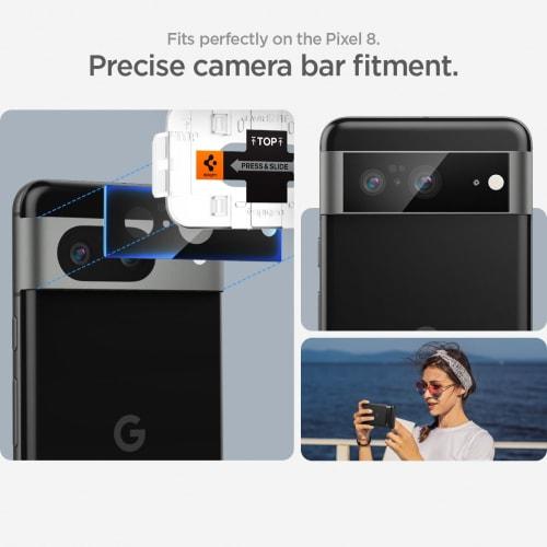 Spigen Google Pixel 8 Camera Film Glas.tR EZ Fit Optik Protection Pixel8 Compatible Camera Lens 2 Pieces