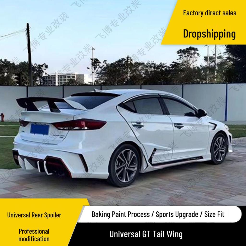 Universal ABS Black GT Rear Spoiler for Three-Box Cars