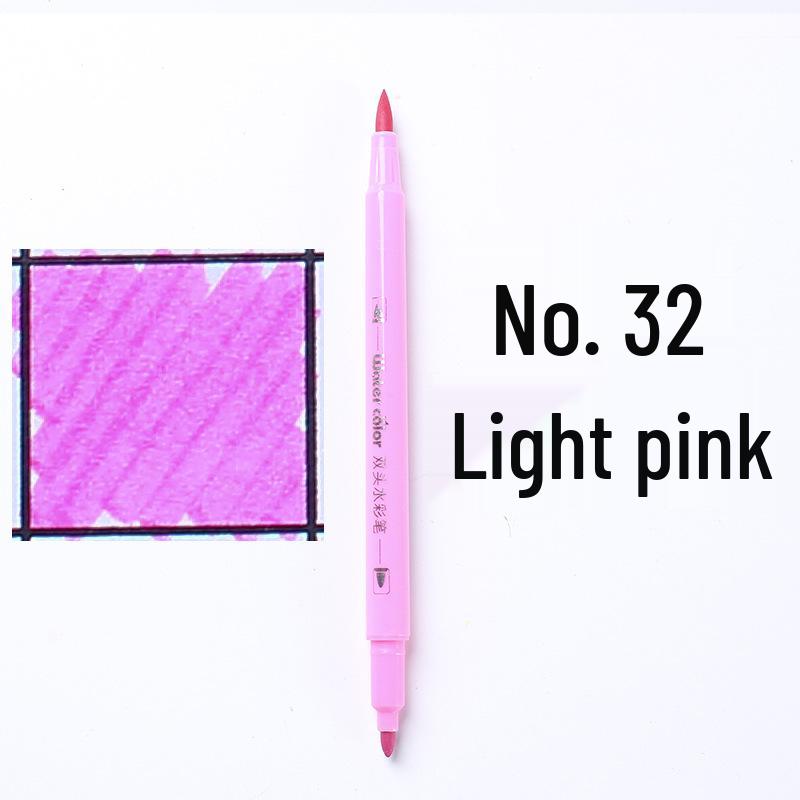 Large Capacity Double-Ended Watercolor Marker - Blue, Yellow, Black