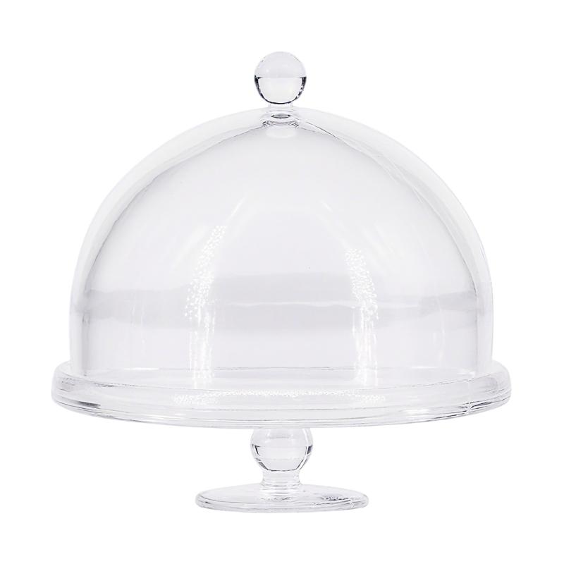 Ρεαλιστικό Διαφανές Βάθρο Σερβιρίσματος Επιδόρτων Με Ανυψωμένη Βάση Οργανωτής Κέικ Ζαχαροπλαστικής Για Σκηνή Αρτοποιίας Κουκλόσπιτου Διακόσμηση