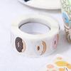 Self-adhesive Baking Pattern DIY Craft Donut Stickers Roll Sticker Seal Labels Gift Box Packing
