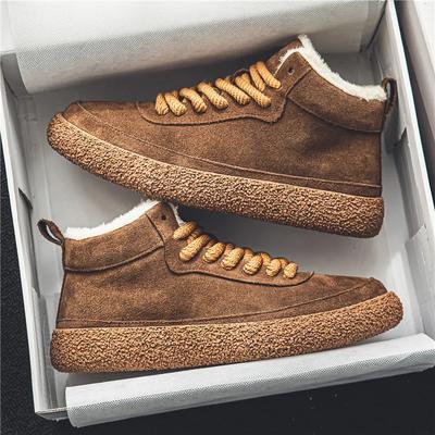 Zapatos Altos Casuales Cálidos de Invierno 2024 para Hombre con Cordones Felpa Confort Hombre Calzado para Conducir Marca Vintage Hombre Zapatillas Urbanas Antideslizantes