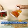 27oz Pickle Jar with Strainer Flip Leakproof Airtight Lid Hourglass Pickle Juice Separator Jar from