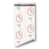 Mirror Floral Stripe Wallpaper Peel and Stick Rose Flower Bow Contact Paper for Cabinet Girls Bedroom Walls Vinyl Roll