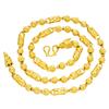 Dubai Brass Plated   Gold Vietnam Alluvial Necklace Hollow Faucet Cross-Border Men's Sand Keel for Women