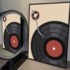 1pc Nordic Vintage Vinyl Records Poster Self-adhesive Art Waterproof Paper Sticker Coffee House Bar Room Wall Decor