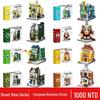 2025 Street Scene Lego-Compatible Architecture Model: Educational Assembly Toy for Kids and Boys
