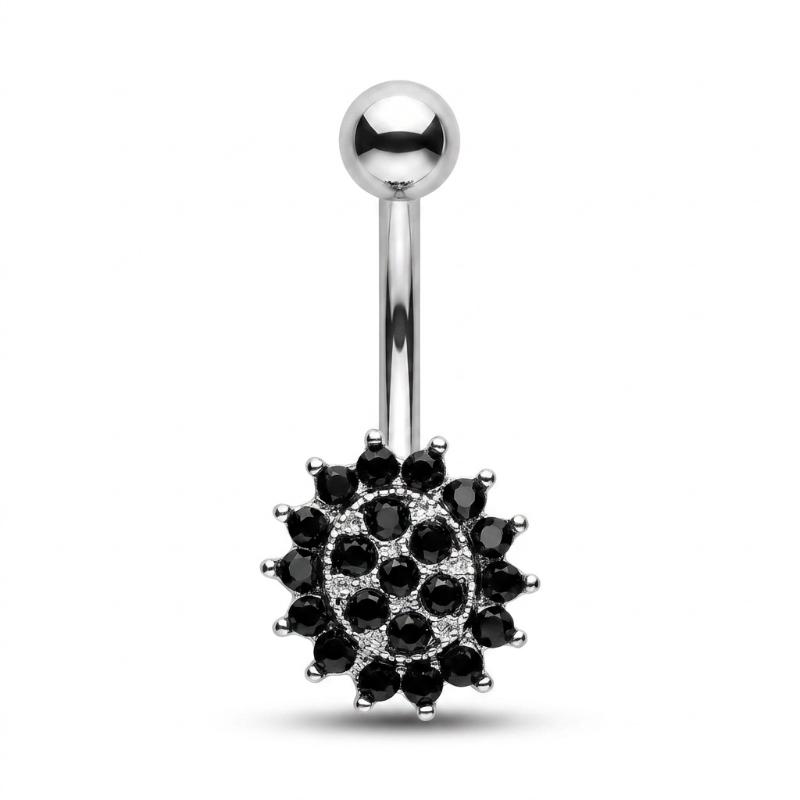 1Pcs Purple Zircon Dangle Belly Button Rings Stainless Steel Heart Butterfly Navel Piercing Long Drop Pendant Belly Ring Jewelry