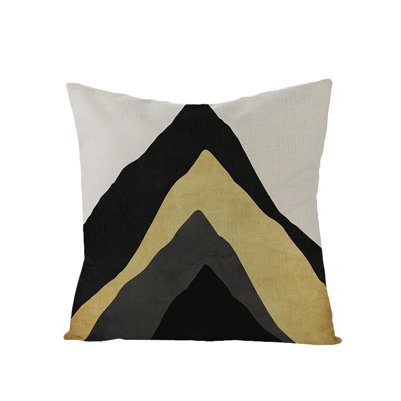 Home Decoration Supplies Landscape Painting Polyester Pillow Cover Home Geometric Abstract Sofa Cushion Cover