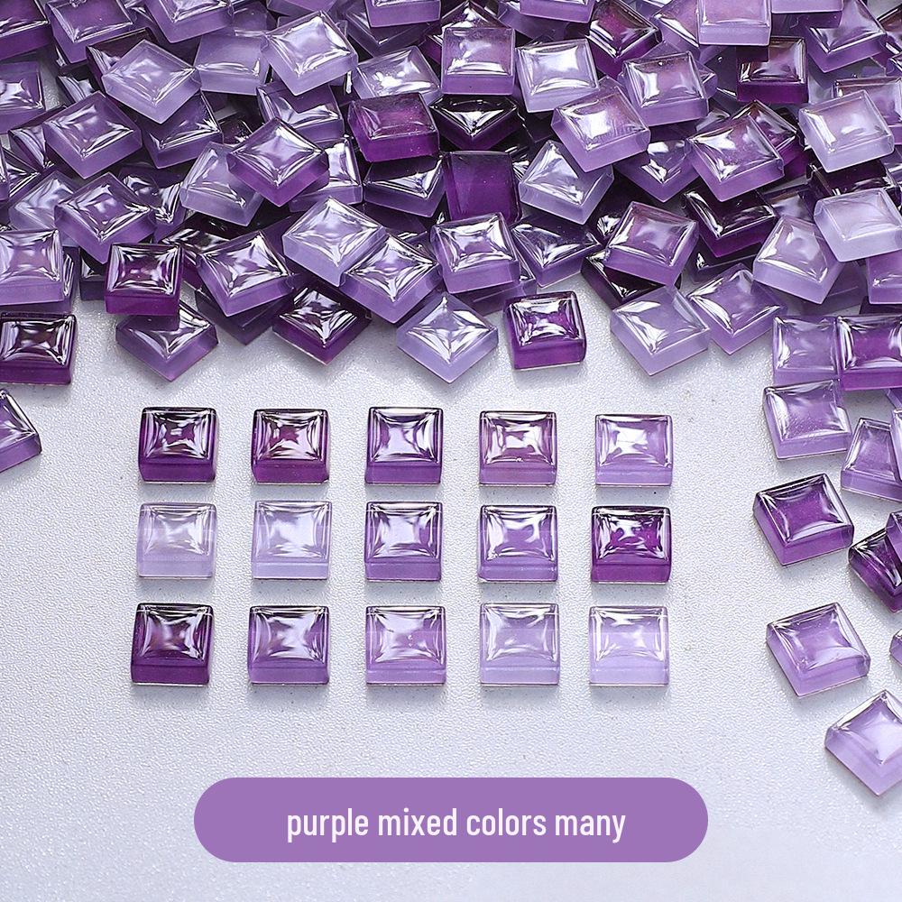

450 шт. 1 см цветной хрустальной стеклянной мозаичной плитки для творческого детского творчества 1cm Square