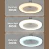 30W E27 Deckenventilator mit Licht & Fernbedienung, Dimmbarer LED-Ventilatorlicht-Kronleuchter für Wohnzimmer Schlafzimmer Küche, Home-Office-Beleuchtung