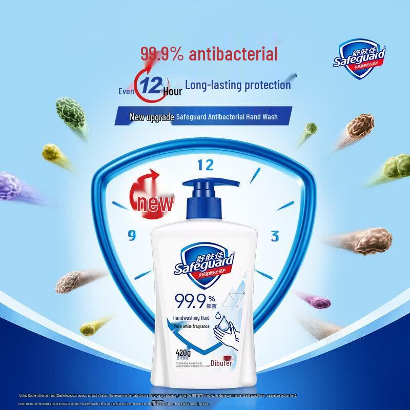 Safeguard Classic Antibacterial Hand Wash - Pure White & Lemon Scent Twin Pack