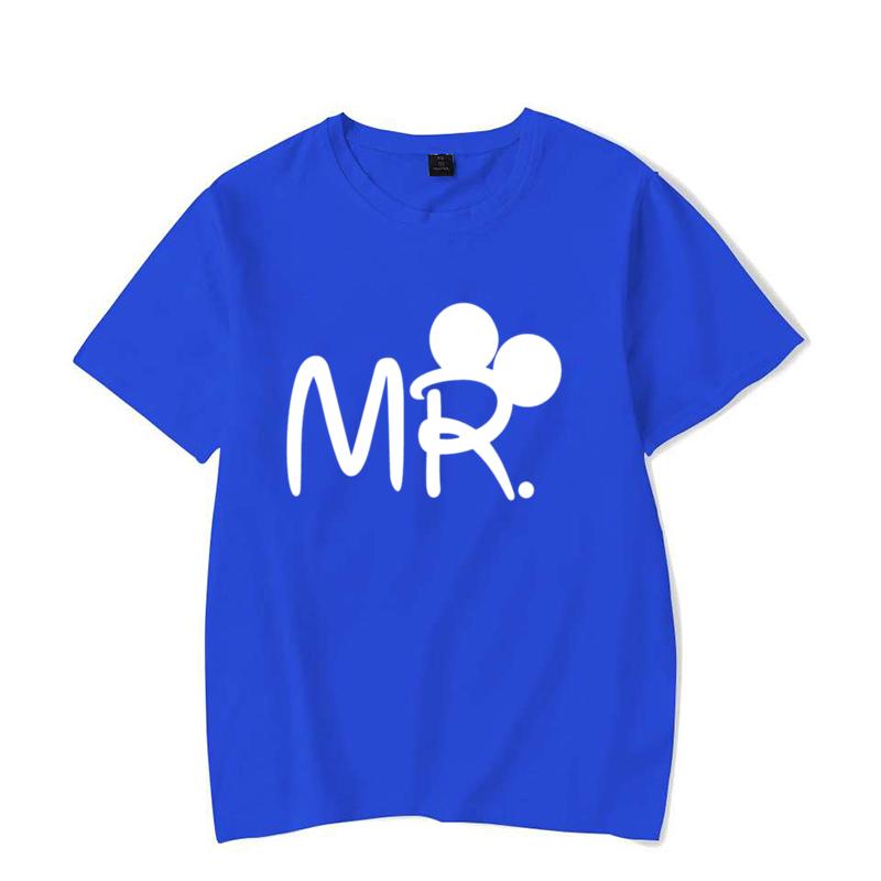 Valentine's Day T Shirts Funny MR.MRS. Print T Shirt Fashion Summer Graphic Clothing Women Men Tops Tees