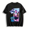 Street Style Subculture Virtual Idol Print T-Shirt Unisex Loose Casual Graphic Top Pure Cotton T-shirt