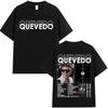 Rapper QUEVEDO Tour 2025 Graphic T Shirt Men's Retro Breathable High Quality Fashion T-shirt Man Retro Cotton T-shirt Streetwear