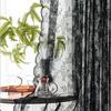 1pc Romantic Lace Sheer Curtain, Rod Pocket Flower Lace Window Curtains for Living Room Bedroom Home Decor, Window Screening