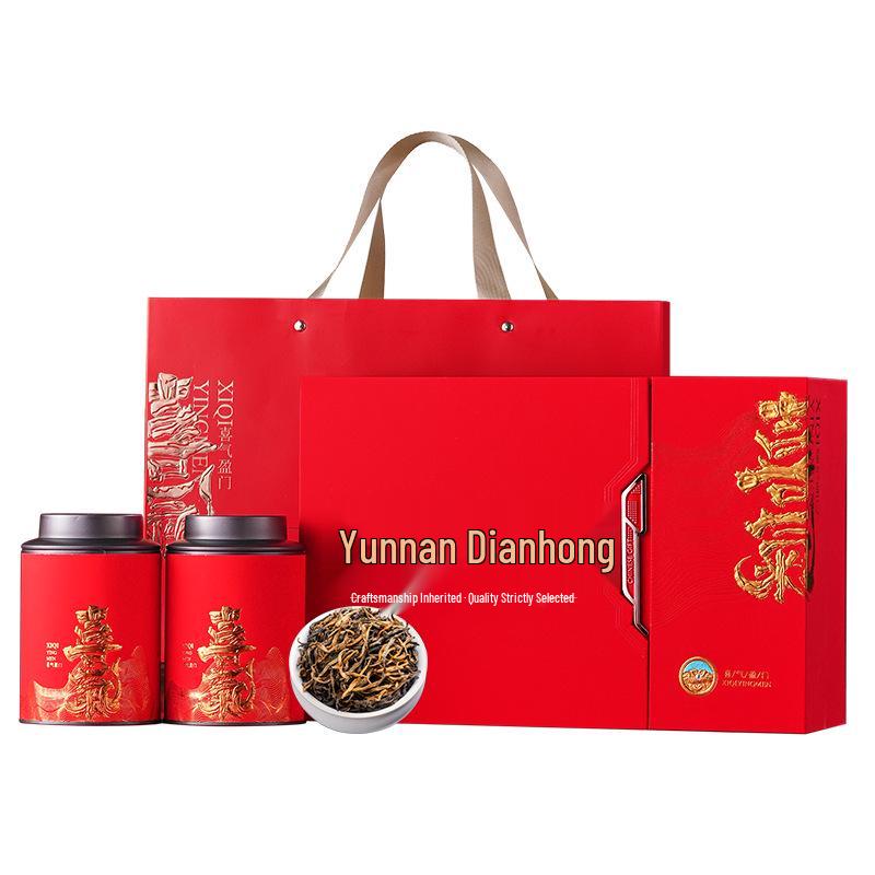 Yunnan Dianhong High Mountain Black Tea, Floral Fragrance, Spring Harvest, Gift Box, 250g