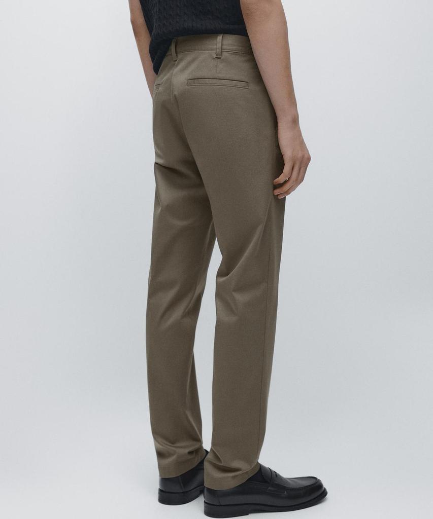 Masimodutti Cotton Blend Slim Fit Pants