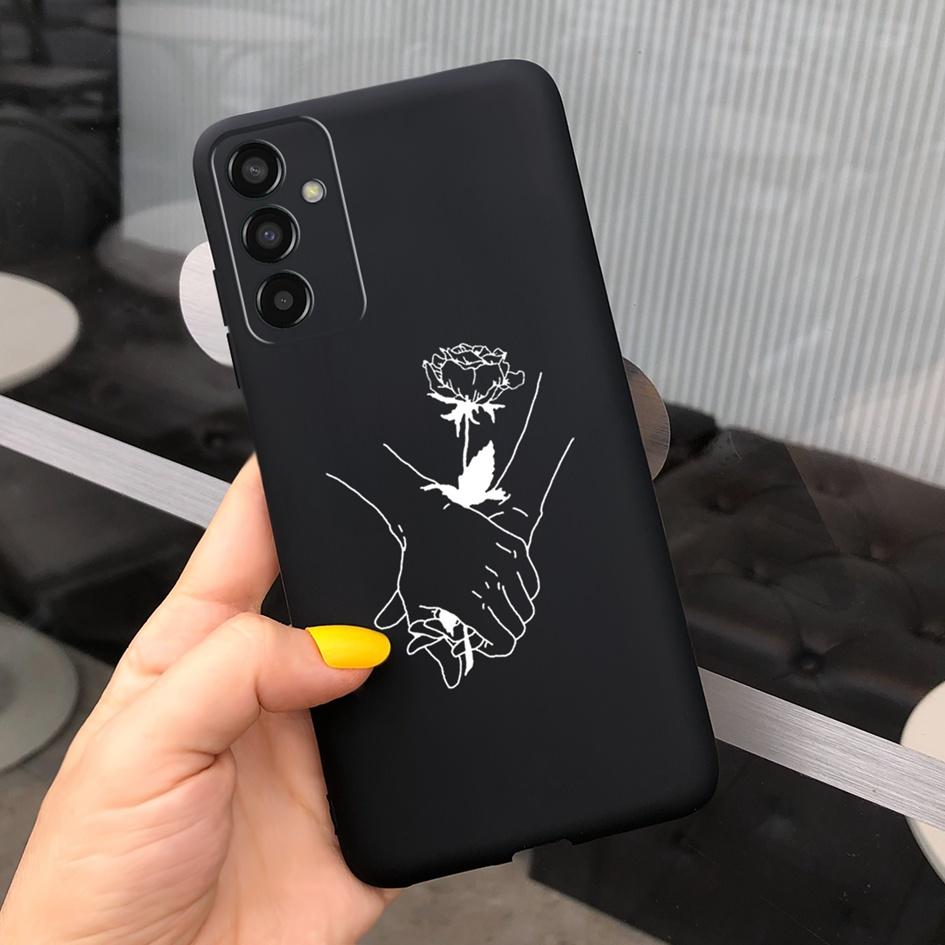 For Samsung M13 Case SM-M135F M 13 Cover Cute Cartoon Love Heart Butterfly Bumper For Samsung Galaxy M13 4G Soft Silicone Fundas