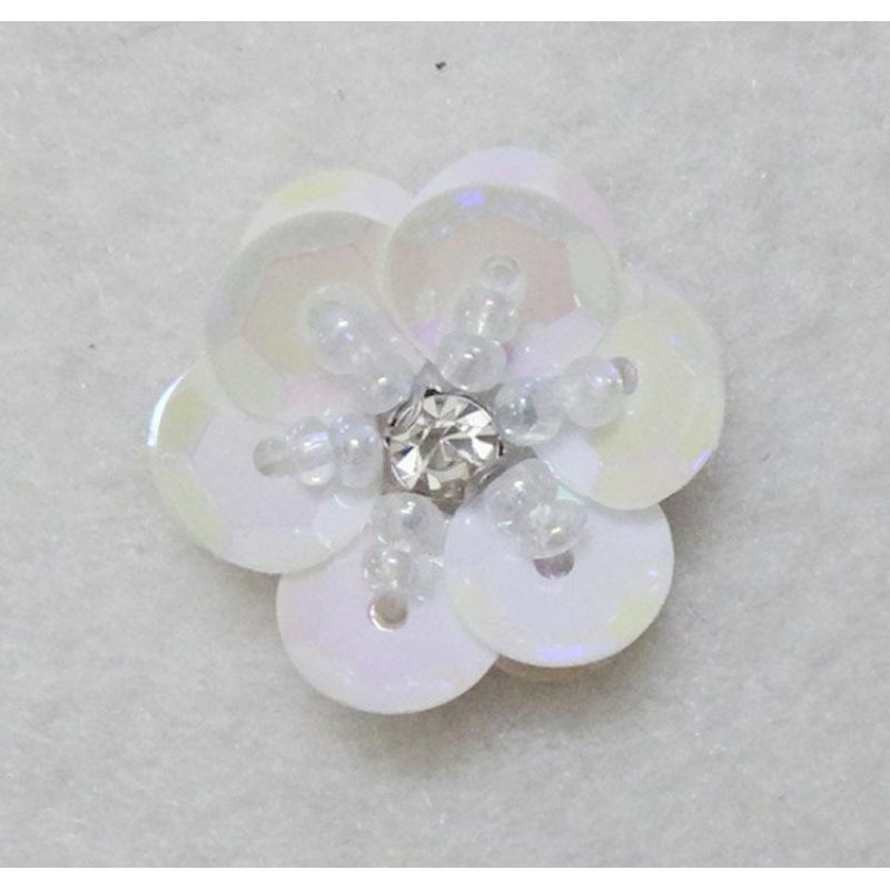 Hand-Sewn Sequin Flower Patches for Clothing, Hats, Bags, and Hair Accessories