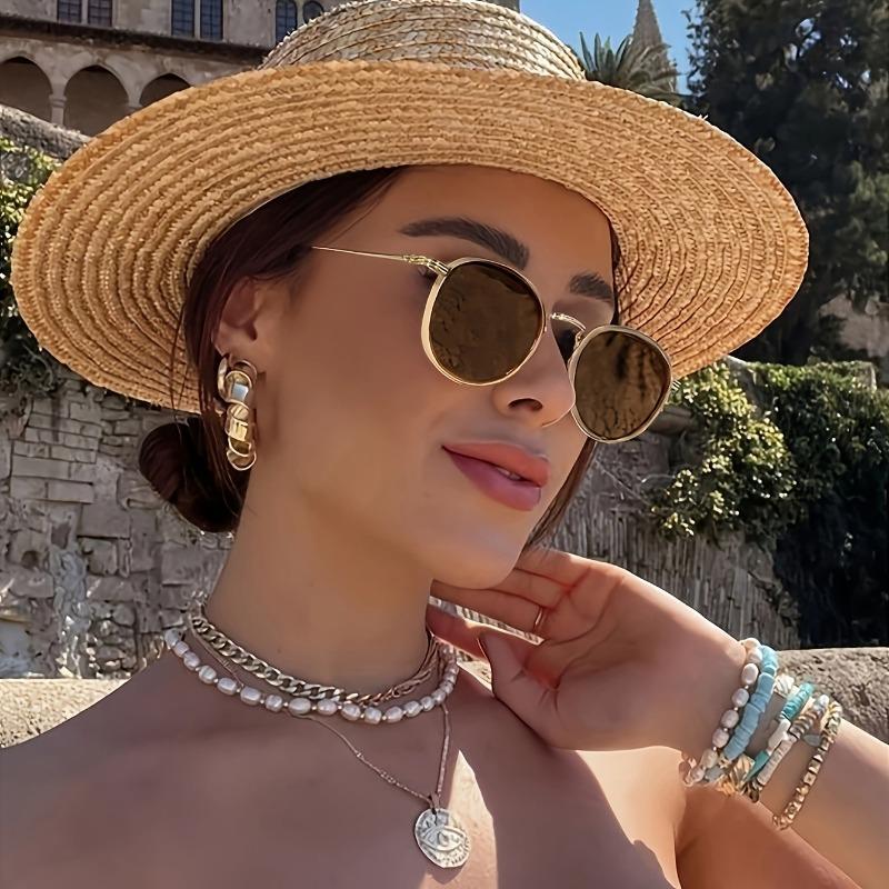 10pcs Retro Ocean Sunglasses UV Resistant Fashionable Trendy Ins Unisex Sunglasses