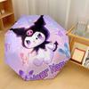 Custom Text Automatic 8 Bone Umbrella, Portable Sun Rain Protection UmbrellaKuromi