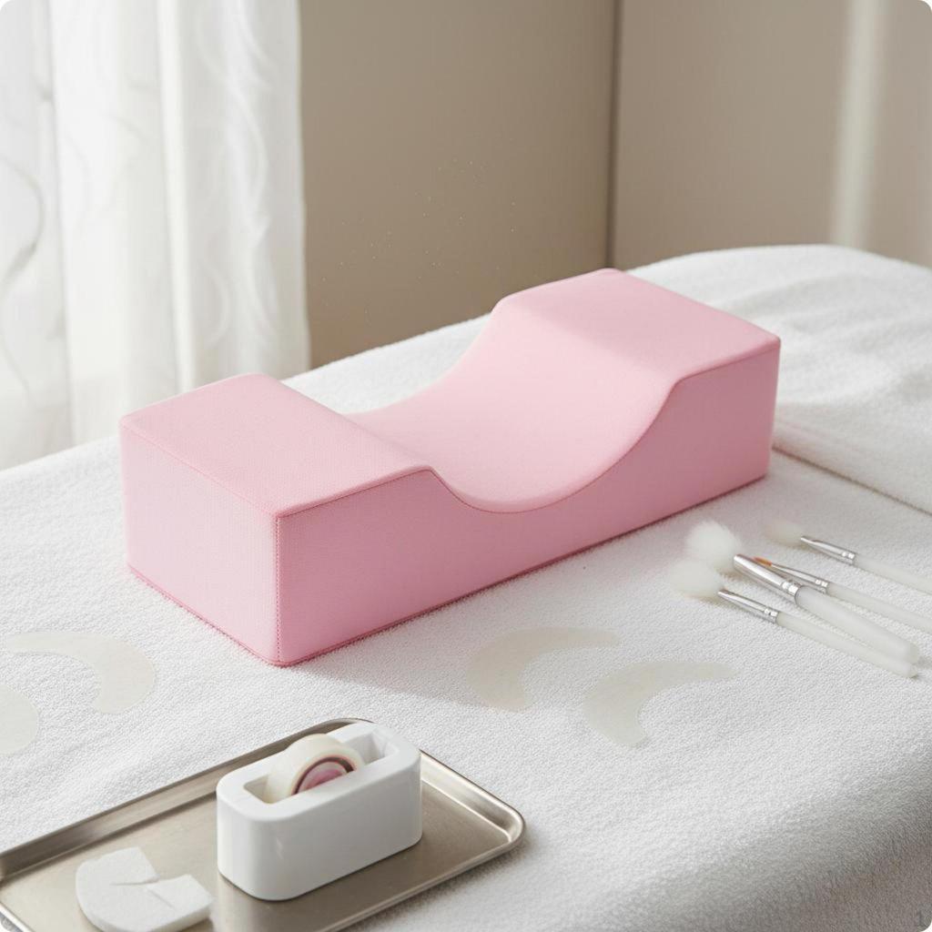 Eyelash Extension Pillow Comfortable Support Salon Lash Curved Headrest for