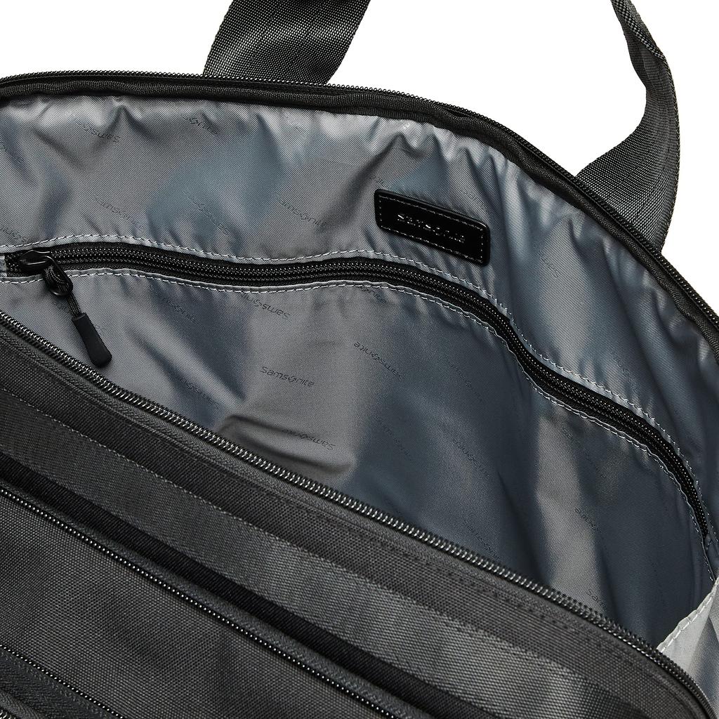 Samsonite Men's BizClite 2-Room Expandable Briefcase, Black