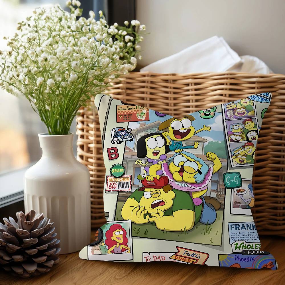 B-Big City Greens Decorative Room Aesthetics Pillow Case Home Decor Bedroom Sofa Bed Couch Pillow Cover 45x45