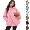 Unisex Kapuzenpullover mit Hundetasche, Sportlicher Pullover mit langen Ärmeln
