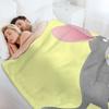 Cute happy Australian bilby cartoon Throw Blanket Furrys wednesday Luxury Thicken Hair Blankets