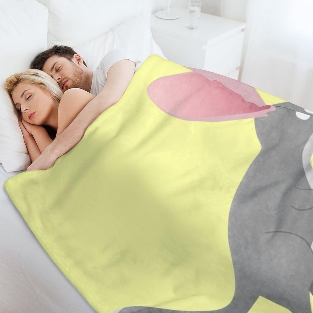 Cute happy Australian bilby cartoon Throw Blanket Furrys wednesday Luxury Thicken Hair Blankets