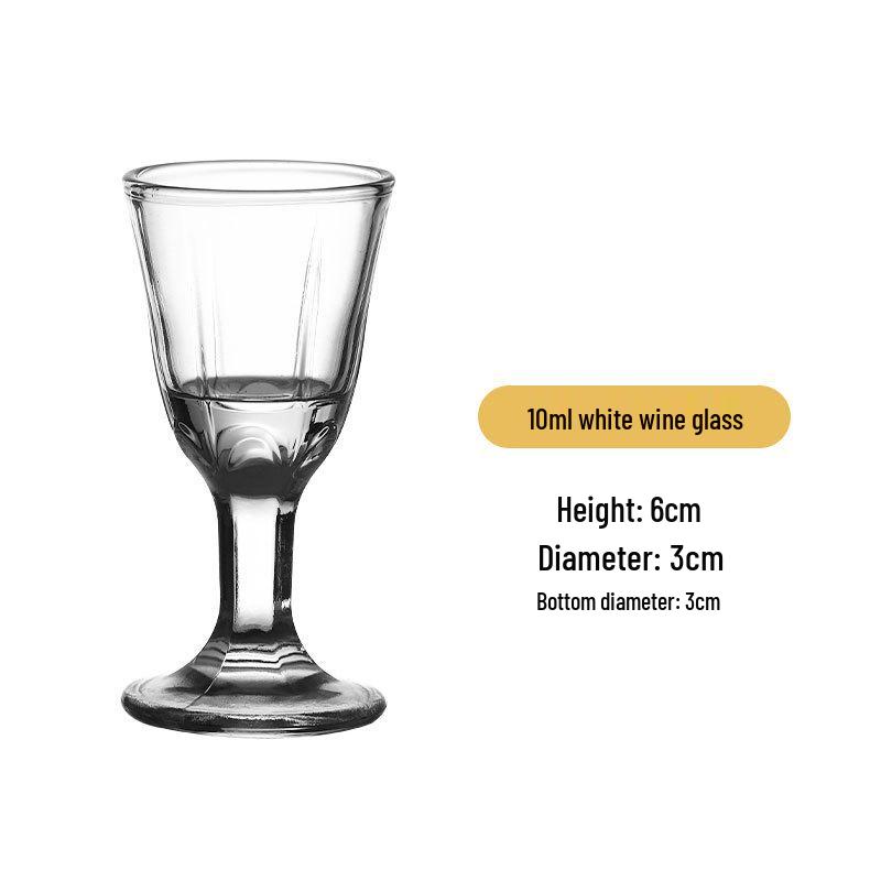 

Stemmed Baijiu Glass Set - Thick Bottom Small Wine Glasses for Home or Restaurant