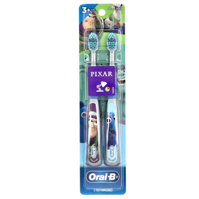 Toothbrush, Extra Soft, Ages 3 and Up, Pixar, 2 Toothbrushes