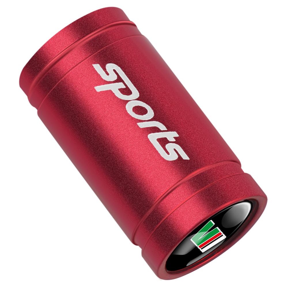 AAFM1 Car Stying 4PCS Sports Emblem Metal Wheel Tire Valve Stem Cap For Skoda VRS Fabia Rapid Superb Octavia A5 Kodiaq Scala S VRS VII