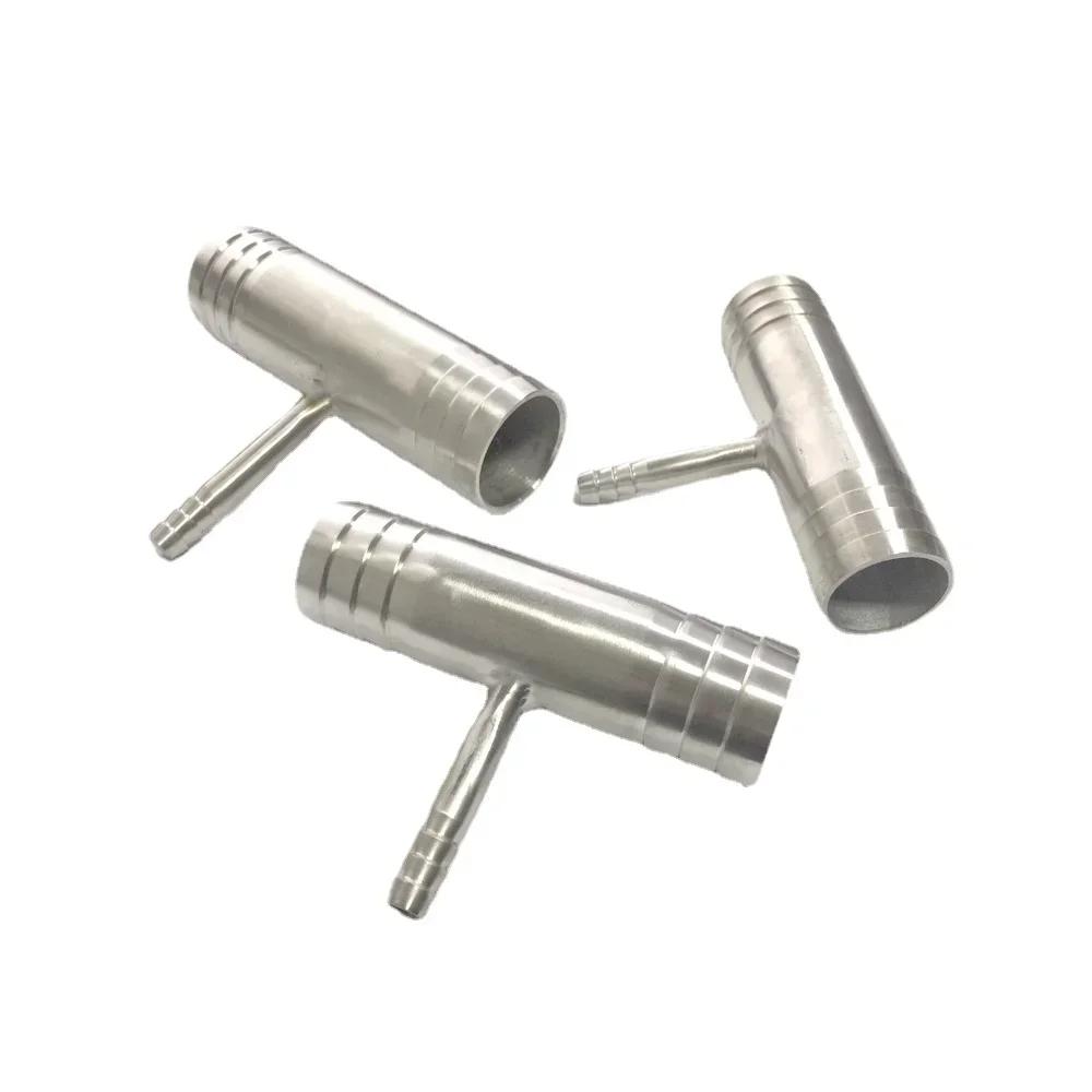 6 8 10 12 14 16 19 20 25 32 38-51mm Riduttore a T con Innesto per Tubo 3 Vie Divisore Acciaio Inossidabile 304 Raccordo Raccordo per Tubo