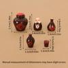 6Pcs/Set Dollhouse Miniature Wine Bottle Wine Glass Cup Model Kitchen Furniture Decor Toy Doll House Accessories