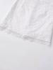 Elegant White Lace Jacquard Skirt - Autumn/Winter Hip-Hugging Style for Women